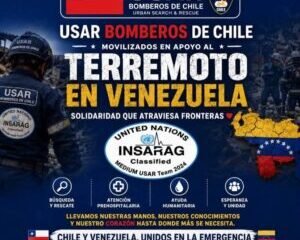 Chile envía brigadistas a Venezuela para apoyar labores de rescate tras terremotos