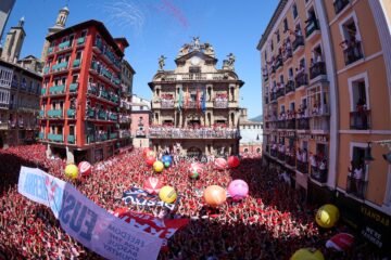 El chupinazo de los Sanfermines, en imágenes