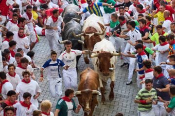 Quinto encierro de San Fermín 2026, en imágenes