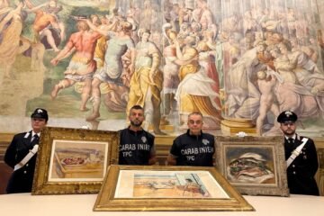 La secuencia del robo de un Renoir, un Matisse y un Cèzanne de una colección privada que ahora ha recuperado la policía italiana