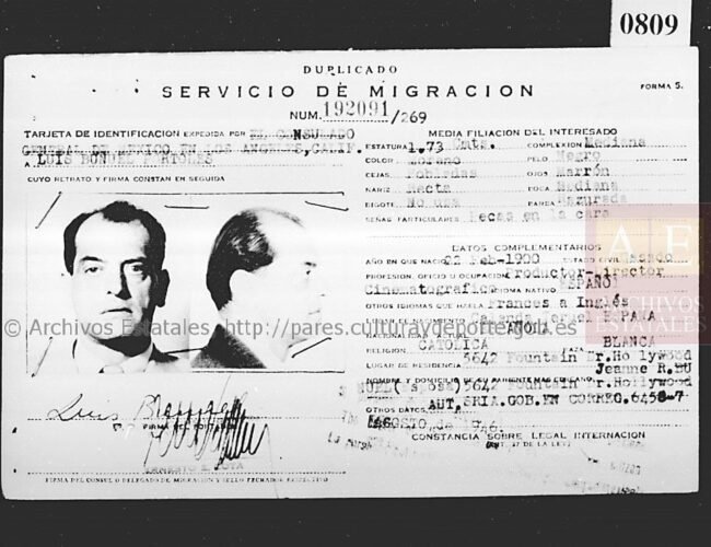 “Luis Buñuel: 1,73 de estatura, pecas en la cara”: el exilio español a América tras la Guerra Civil contado en 100.000 documentos